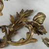 Appliquer, 1 par, rokokostil, mässing, 1900-talets första del