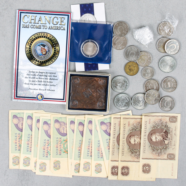 Sedlar och mynt, Sverige