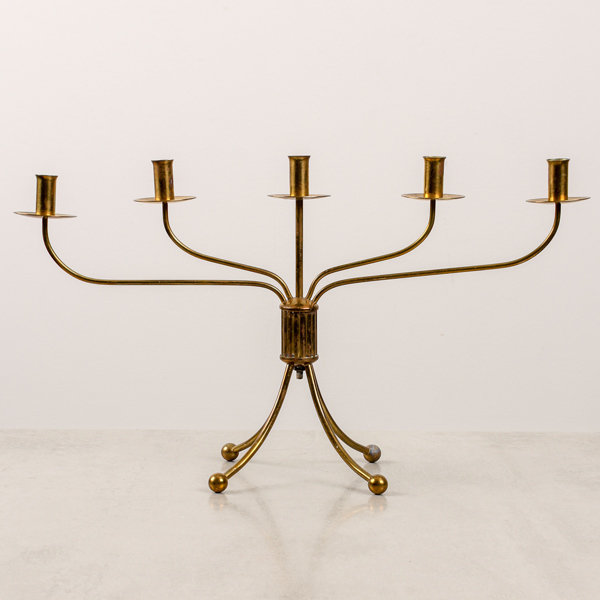 Kandelaber, mässing, 1900-talets mitt