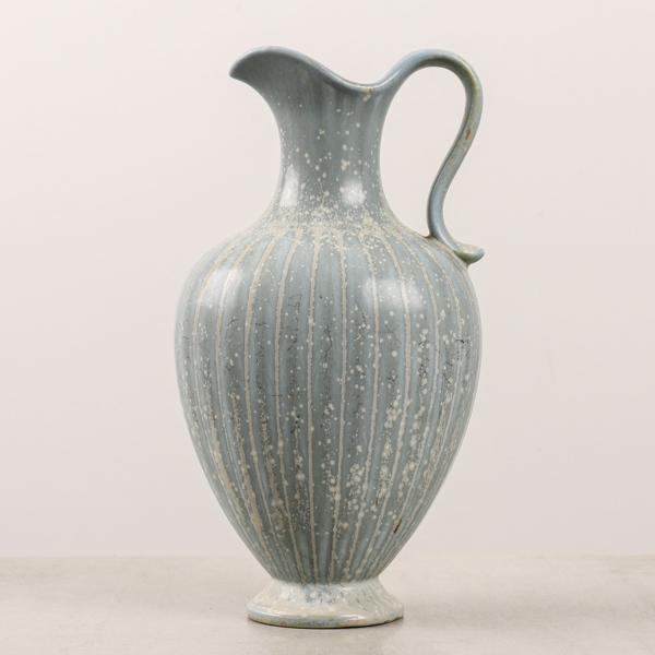 Gunnar Nylund, vas med hänkel, glaserat stengods, Rörstrand