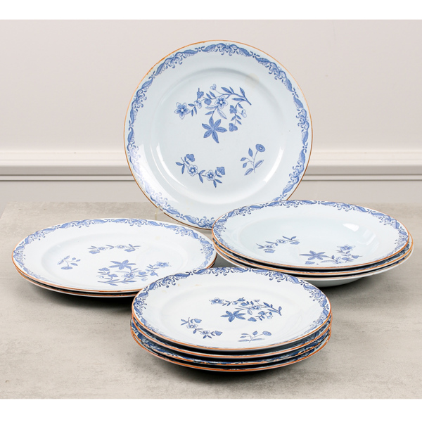 Rörstrand, "Ostindia", tallrikar, 10 st