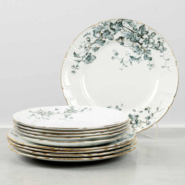 Tallrikar, "Nyponblomma", 5+4 st, Gustavsberg