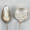 Ströare och sked, 1800-talets mitt, silver