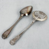 Ströare och sked, 1800-talets mitt, silver