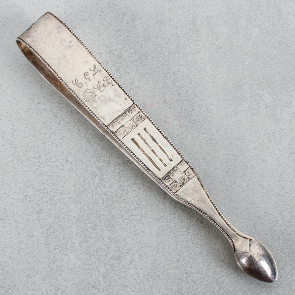 Sockertång, Gustaviansk, Silver, Mariefred år 1803