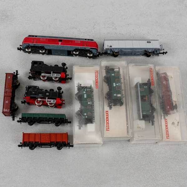 Modelltåg, lok & vagnar, Fleischman "Piccolo", Trix