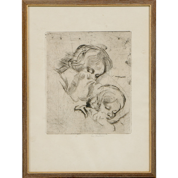 Eric Nordström, etsning, signerad