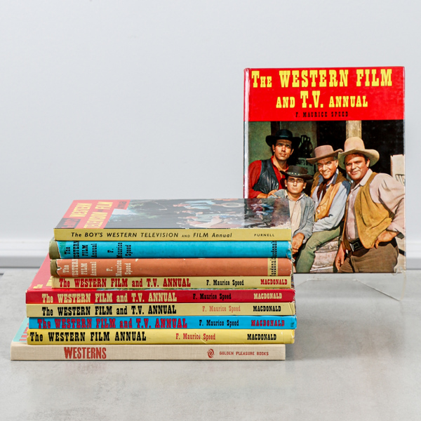 Böcker, 10 st,  "The Western Film and TV Annual"