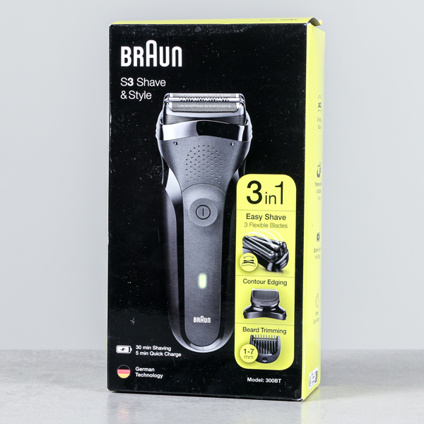 Rakapparat, Braun S3 Shave & Style 300BT