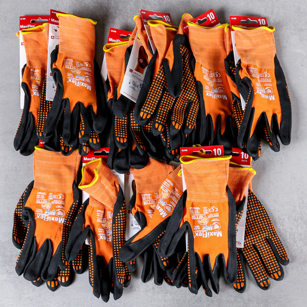 Skyddshandskar, MaxiFlex, 12 st, strl 10