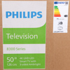 TV, 50", Philips LED 4K, Ambilighit tv