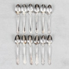 Teskedar, 12st, "Haga", silver, 176g