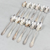 Teskedar, 12st, "Haga", silver, 176g