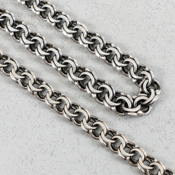 Arm- och Halskedja, Silver, 62g