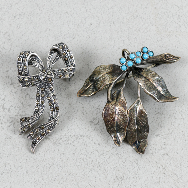 Broscher, 2st, silver, 15g