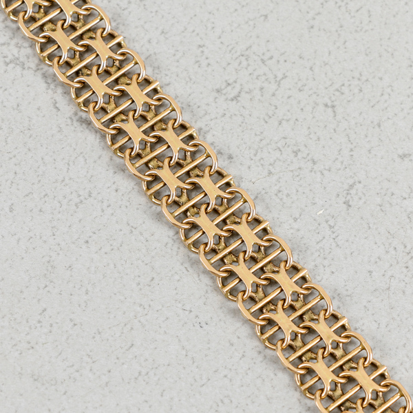 Armband, Guld 18k, 23.1g, X-Länk