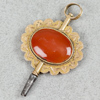 Fickursnyckel, Guld 18k med sten, Lorentz Schröder, år 1827, 4.8g