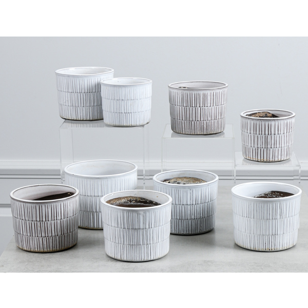 Ytterfoder, 9 st, "Lena", glaserat lergods, Upsala-Ekeby