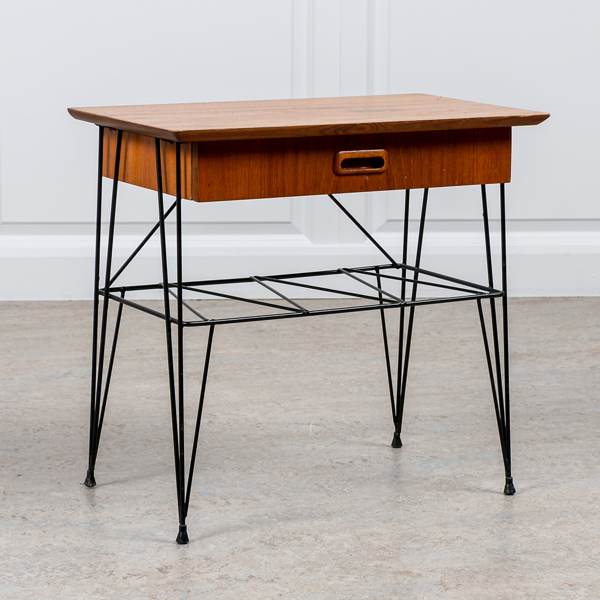 Sidobord, stringmodell, teak, 1960-tal