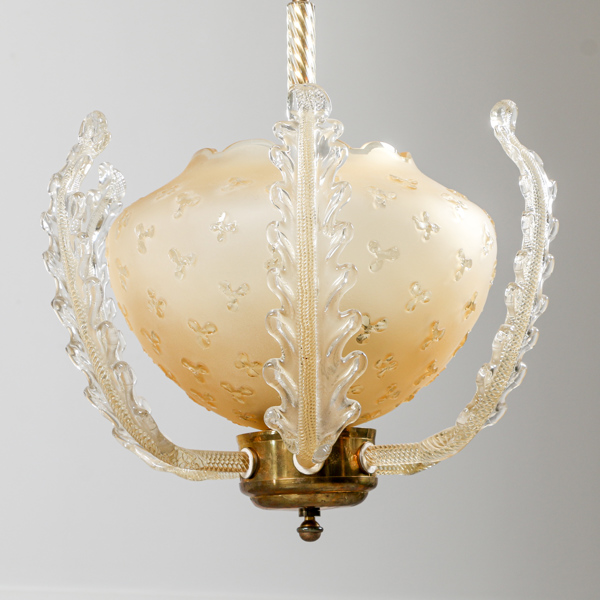 Taklampa, Fritz Kurz eller Carl Fagerlund, Orrefors, 1940/50-tal