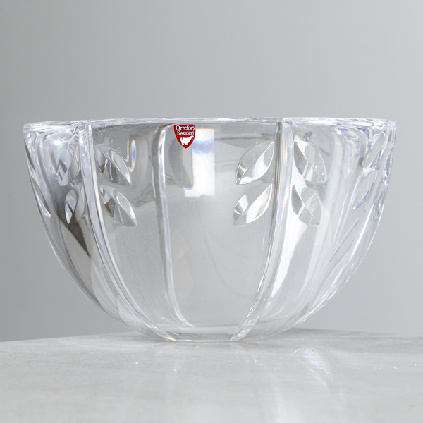 Gunnar Cyrén, skål, Orrefors, signerad