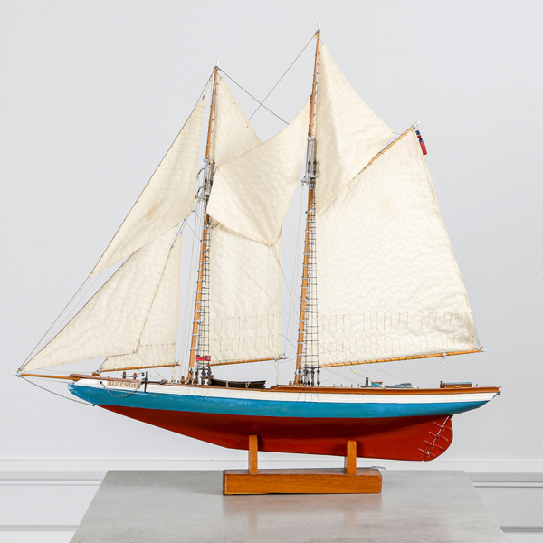 Modellfartyg, "Blue nose", 1900-talets andra hälft