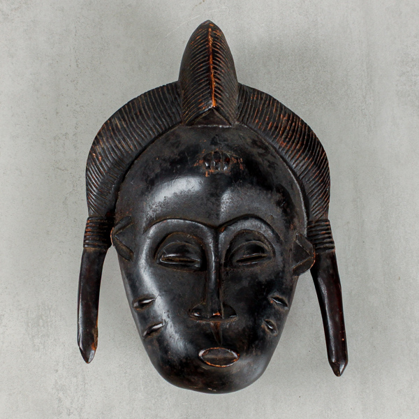 Dansmask, Afrika, skuret trä