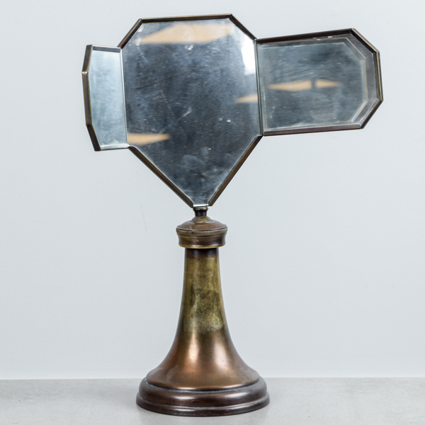 Bordsspegel, Art Deco, mässing, 1920-tal