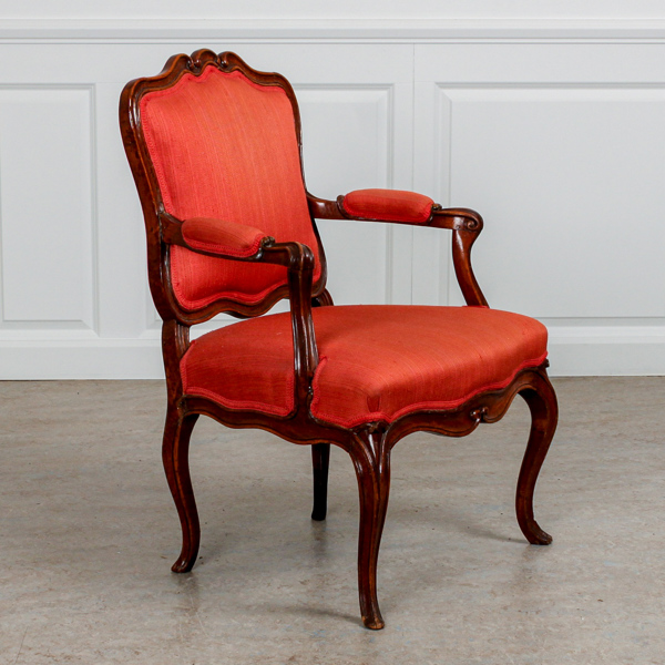 Karmstol, rokoko, Frankrike, valnöt, 1700-tal