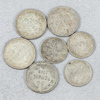 Mynt, 7st, Finland, silver