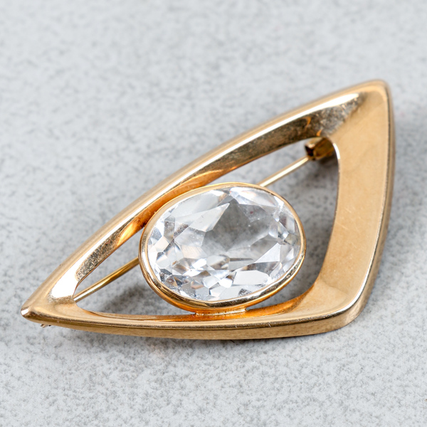 Brosch, Guld 14k, 4.4g