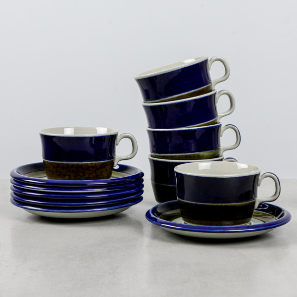 Kaffekoppar, "Elisabeth", Marianne Westman, Rörstrand, 6 delar