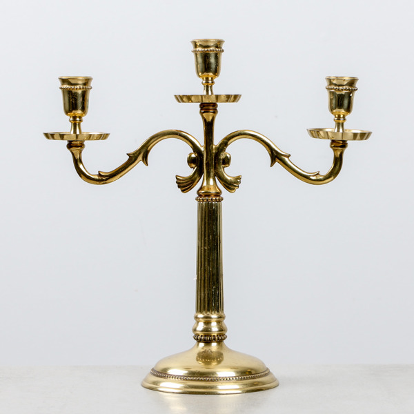 Carl Arne Breger, "Haga", kandelaber, mässing, 1990-tal