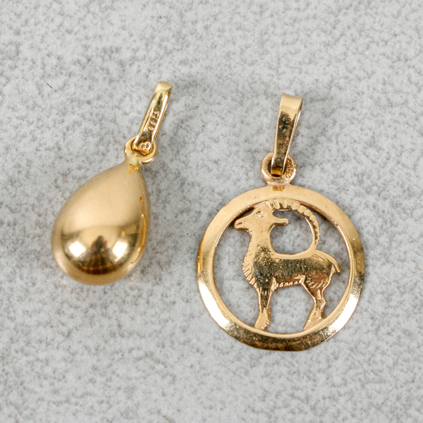 Hängen, 2st, 18k, 1.4g