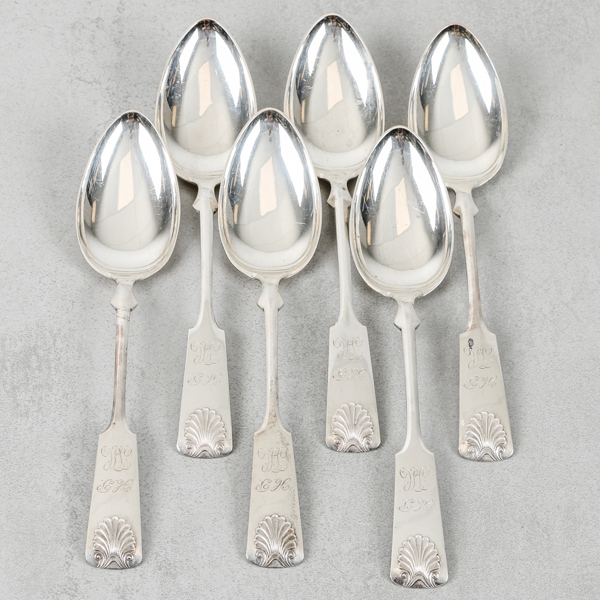 Matskedar, 6st, silver, 294g