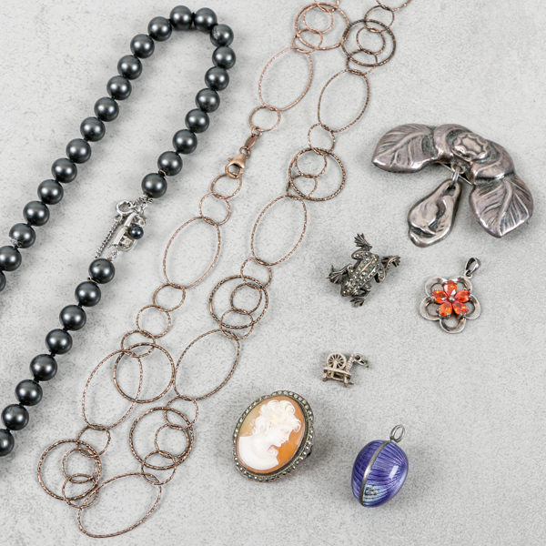 Smycken, 8 delar, Silver