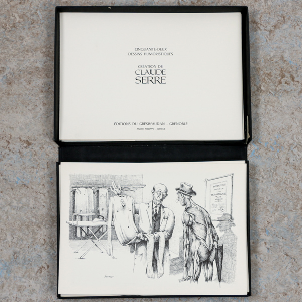 Silkscreenteckningar, Claude Serre, 1972