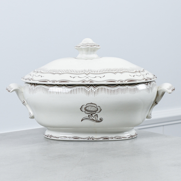 Terrin med lock, Wilhelm Kåge, "Bellman", Gustavsberg