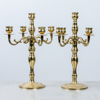 Kandelabrar, 1 par, mässing, 1900-talets senare del