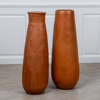 Golvvaser, stor modell, 2 st, terracotta, troligtvis Nordafrika