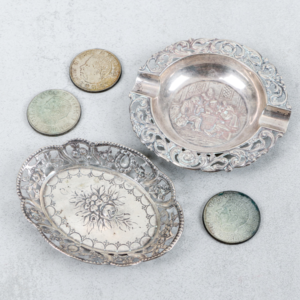 Silverföremål, 5 delar