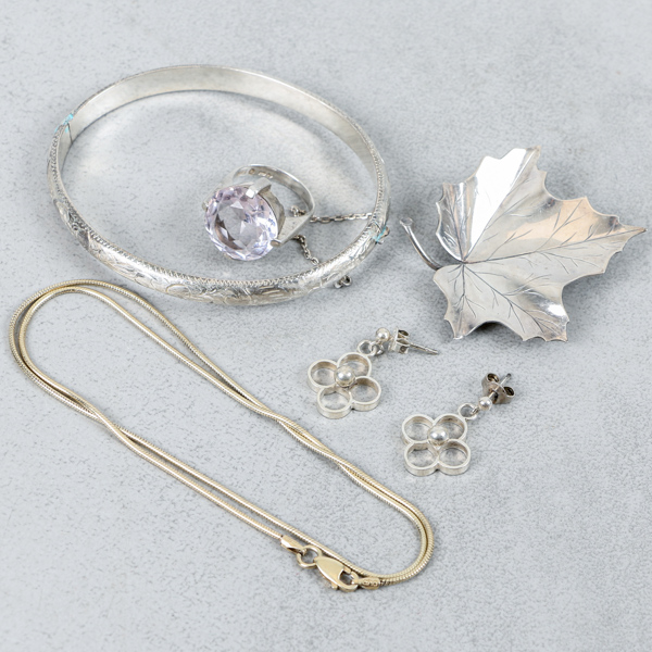 Smycken, 6 delar, Silver