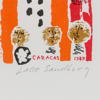 Lasse Sandberg, "Caracas", litografi, signerad