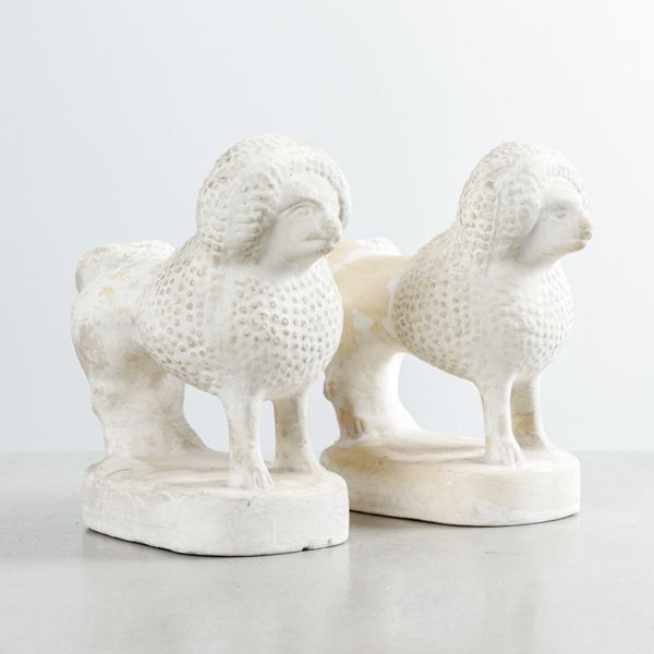 Figuriner, 1 par pudlar, 1800-tal