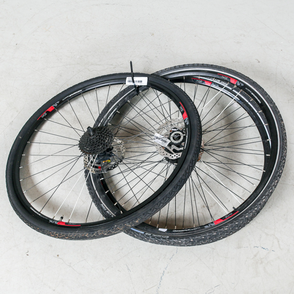 Cykelhjul, 3 st, 28", 1 st fram- & 2st bakhjul, ComponentsxW SpeedArt 20 AC