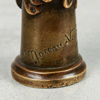 Paul Moreau-Vauthier, Frankrike, sigillstamp, brons, signerad i godset, omkring år 1900.
