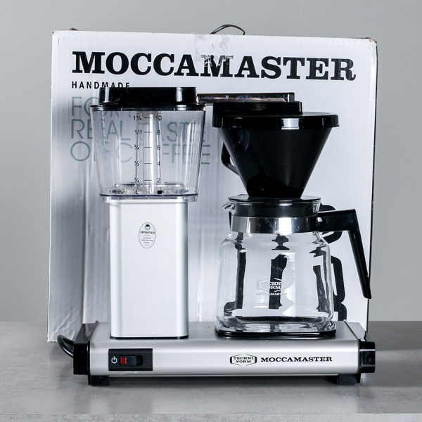 Moccamaster, kaffebryggare, silver