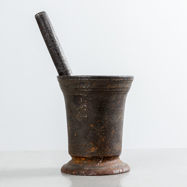 Mortel, järn, 1700/1800-tal