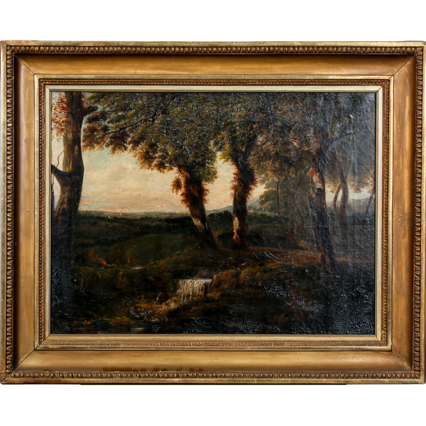 Engelsk skola, landskap, olja på duk, 1800-talets första hälft