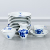 Servisdelar, "Blå Blomst", 14 delar, Royal Copenhagen
